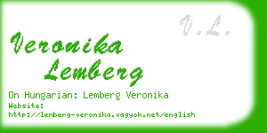 veronika lemberg business card